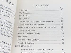 Georgia Railroad & Banking Company 1833-1945 by Mary G. Cumming Â©1945 SC Book