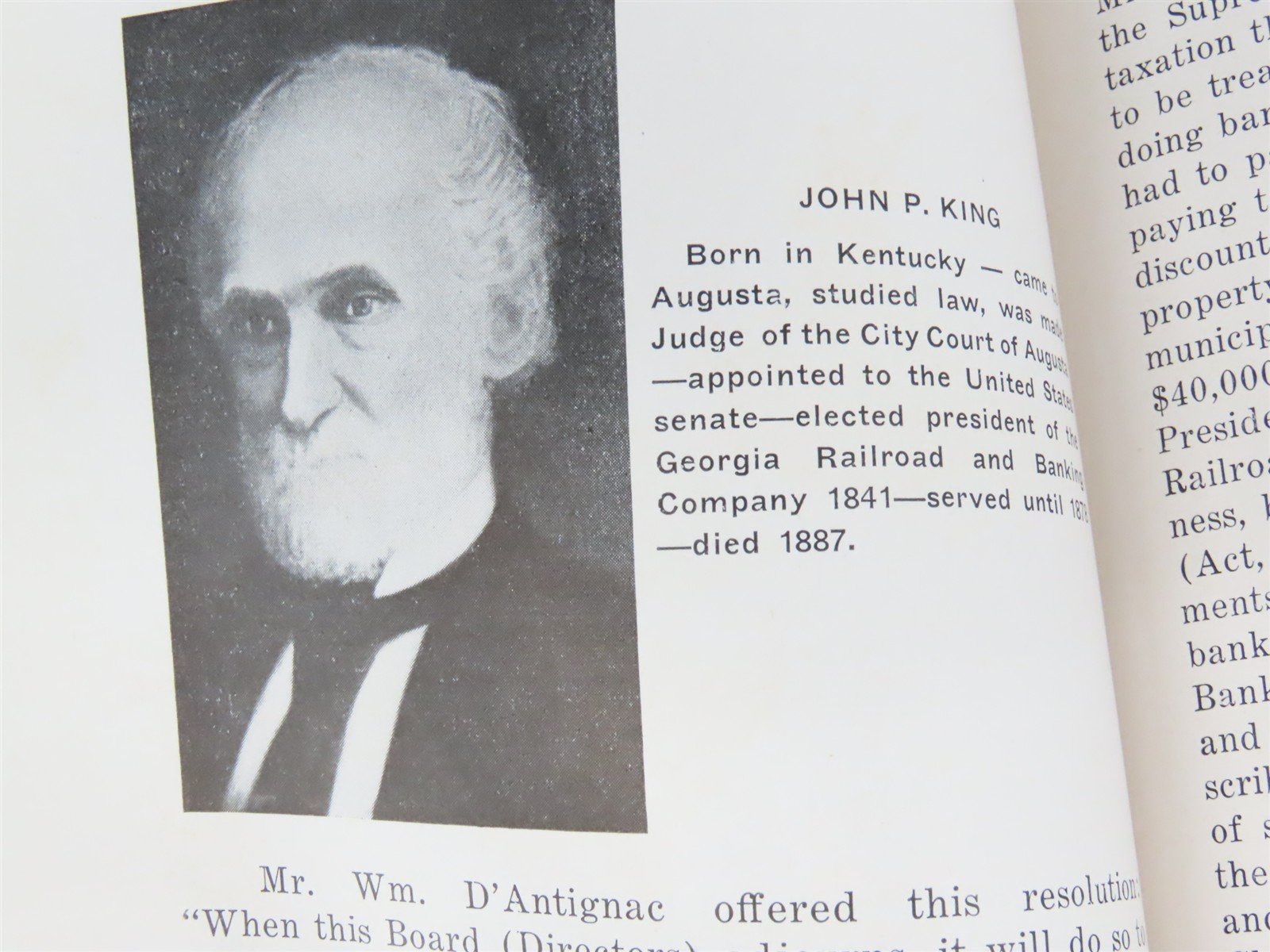 Georgia Railroad & Banking Company 1833-1945 by Mary G. Cumming Â©1945 SC Book