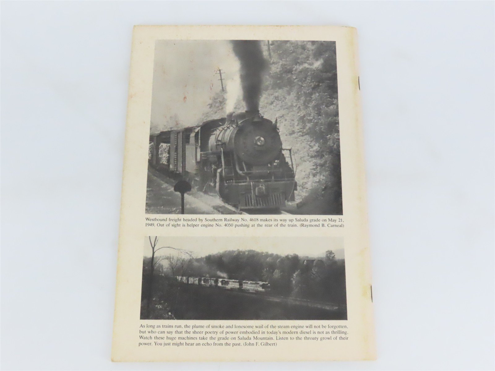 Crossties Over Saluda by John F. Gilbert & Grady Jefferys Â©1982 SC Booklet