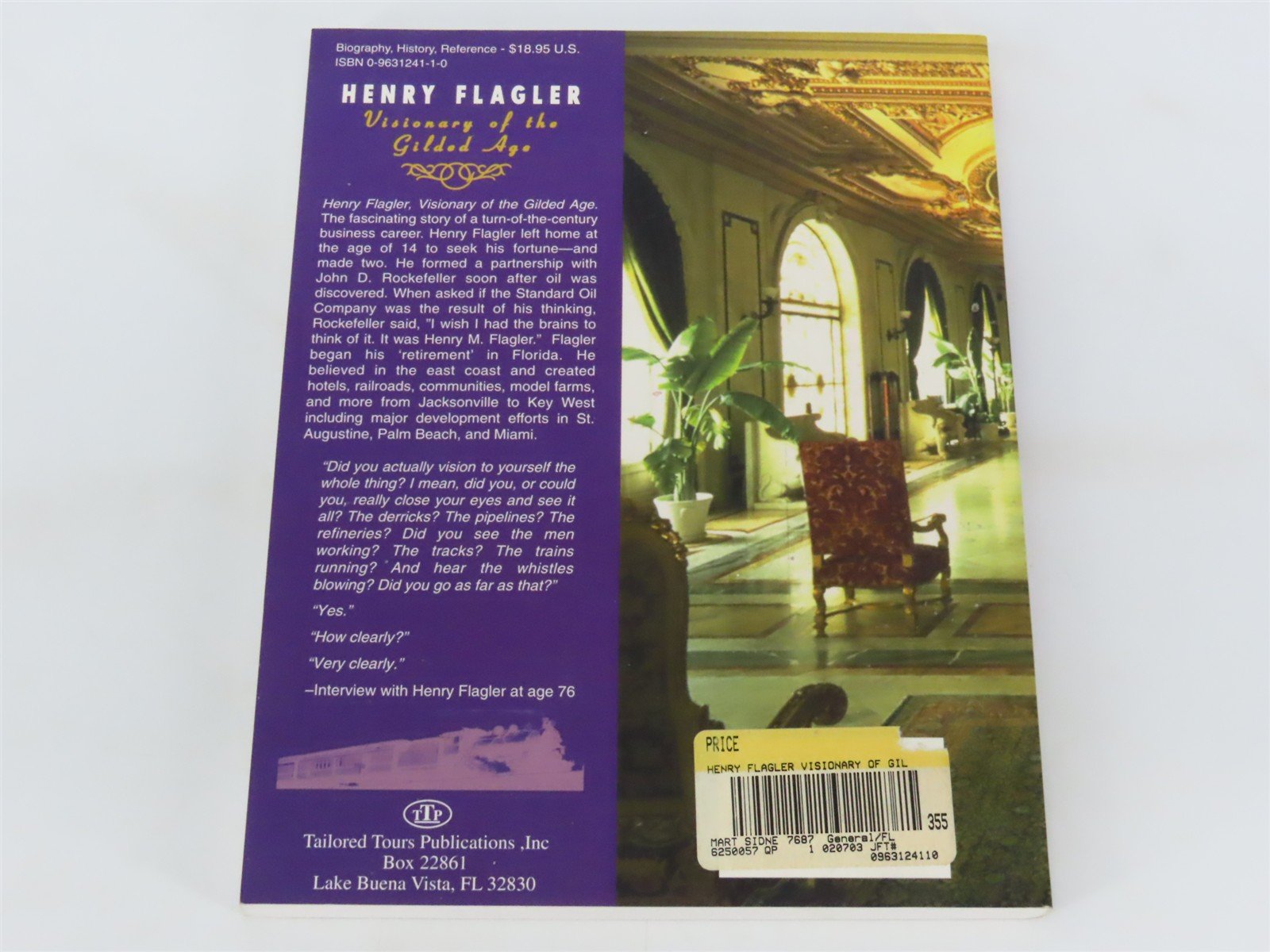 Henry Flagler, Visionary of the Gilded Age by Sidney Walter Martin Â©1998 SC Book