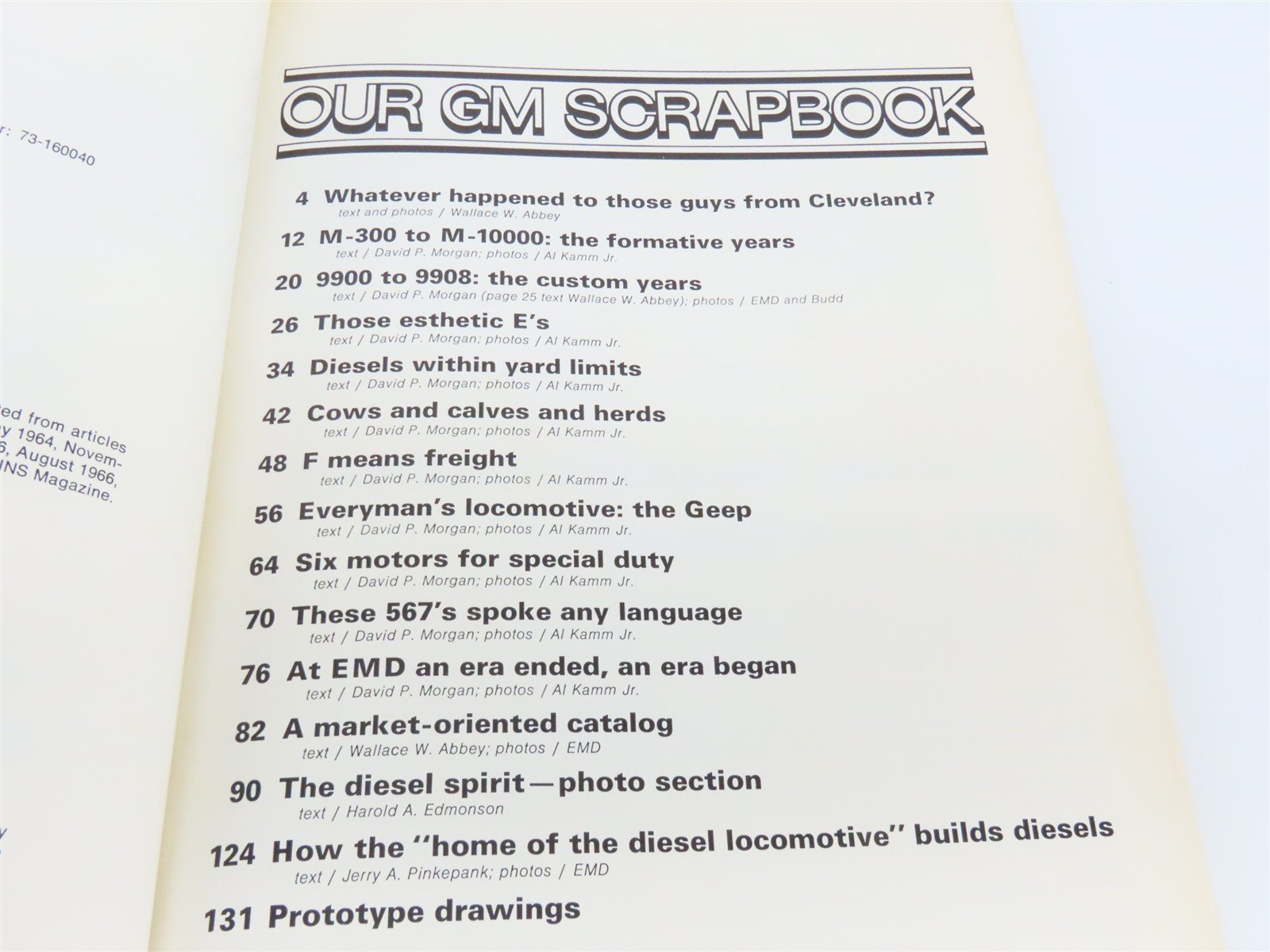 Our GM Scrapbook - from the pages of TRAINS Â©1976 SC Book