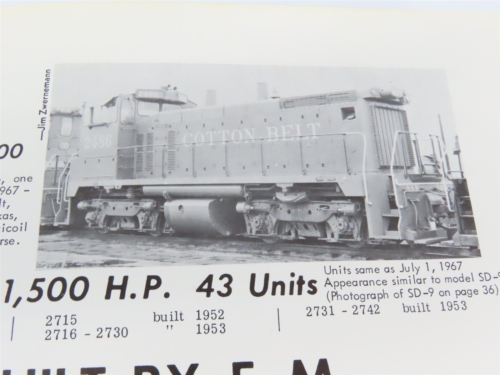 Southern Pacific - Motive Power Annual 1968-1969 by Strapac ©1974 SC Booklet