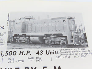 Southern Pacific - Motive Power Annual 1968-1969 by Strapac ©1974 SC Booklet