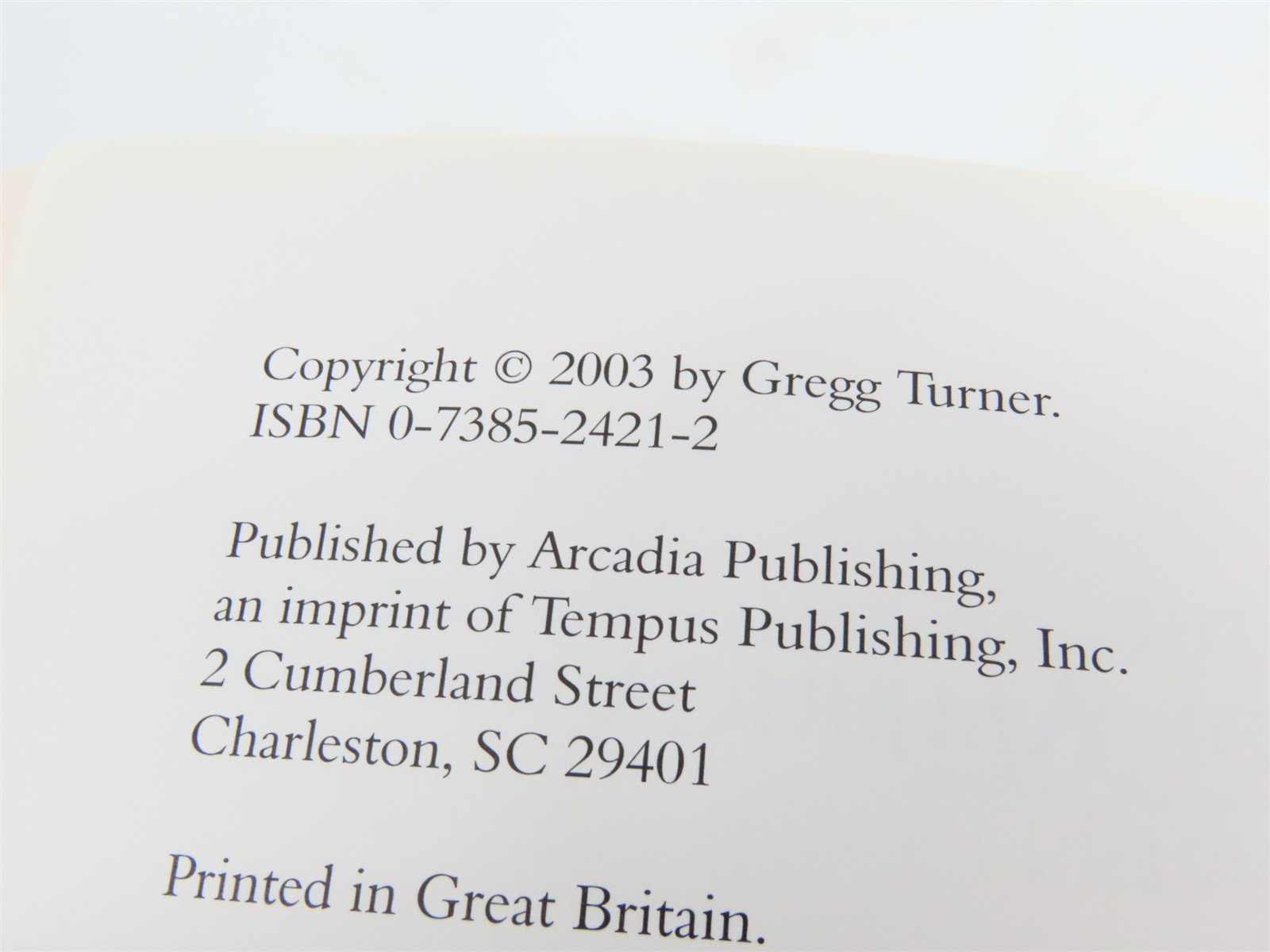 A Short History of Florida Railroads by Gregg Turner ©2003 SC Book