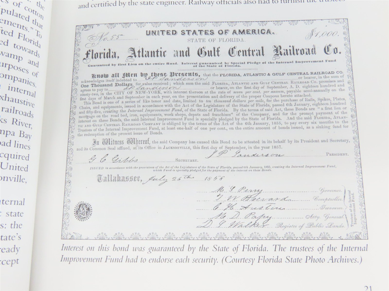 A Short History of Florida Railroads by Gregg Turner ©2003 SC Book