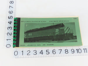 Burlington Northern Diesel Locomotive Data & Diagrams Spiral-Bound Booklet