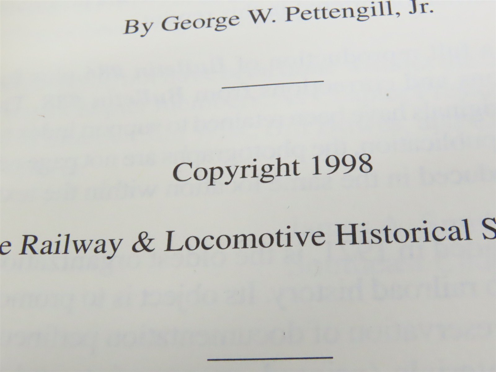 Bulletin No. 86 - The Story of Florida Railroads by Pettengill Â©1998 Reprint