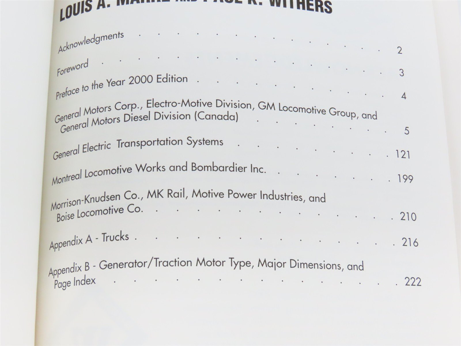 The Contemporary Diesel Spotter's Guide by Marre & Withers Â©2000 SC Book