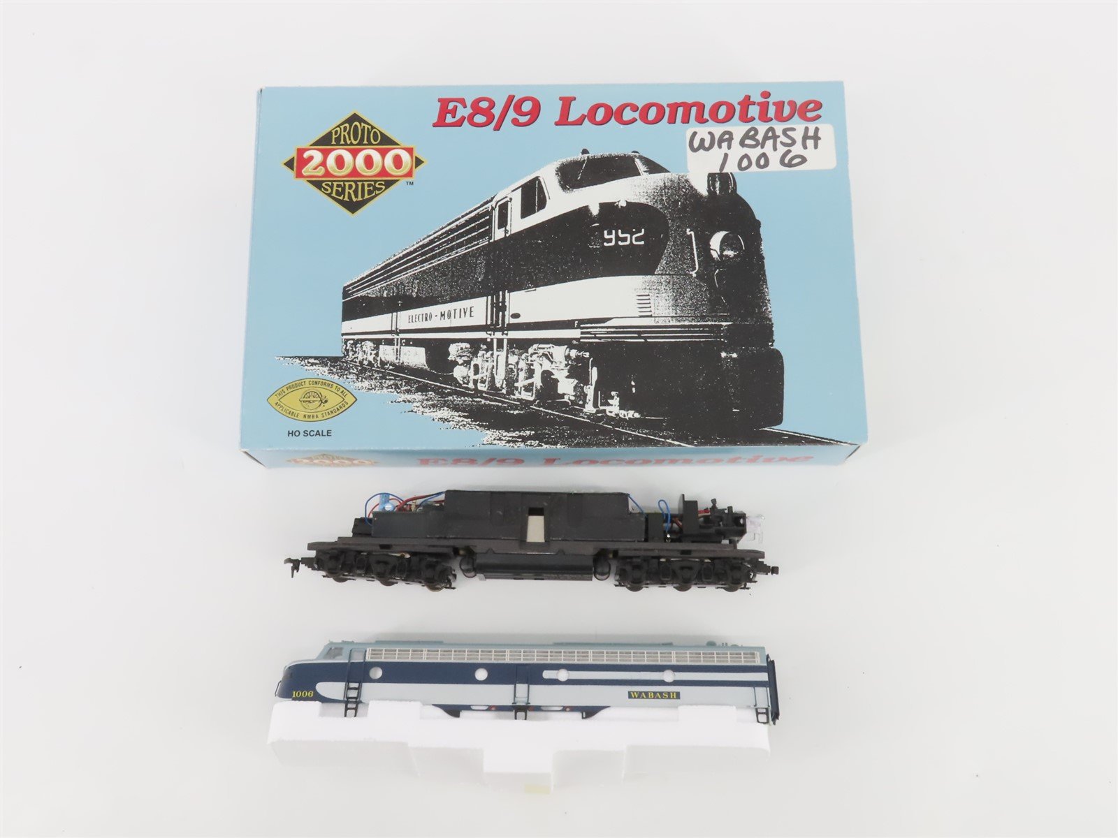 HO Scale Proto 2000 8198 WAB Wabash EMD E8/9A Diesel Locomotive #1006
