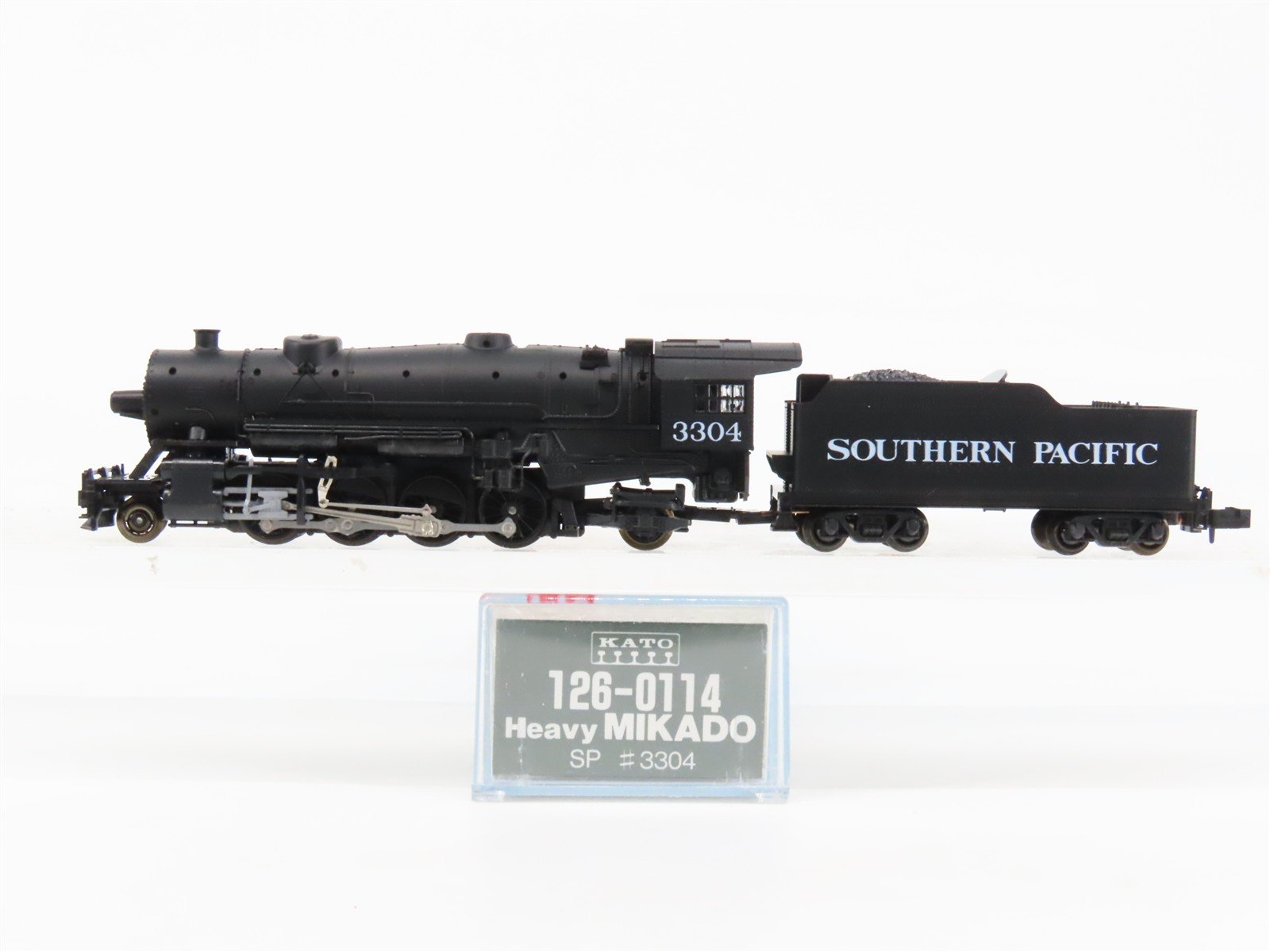 N Scale KATO 126-0114 SP Southern Pacific 2-8-2 Heavy Mikado Steam #3304