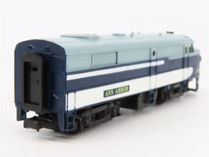 N Scale Life-Like 7938 AA Ann Arbor ALCO FA2 Diesel Locomotive #52
