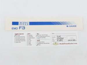 N Scale KATO 176-084 WP Western Pacific EMD F3B Ph II Diesel No# - Custom