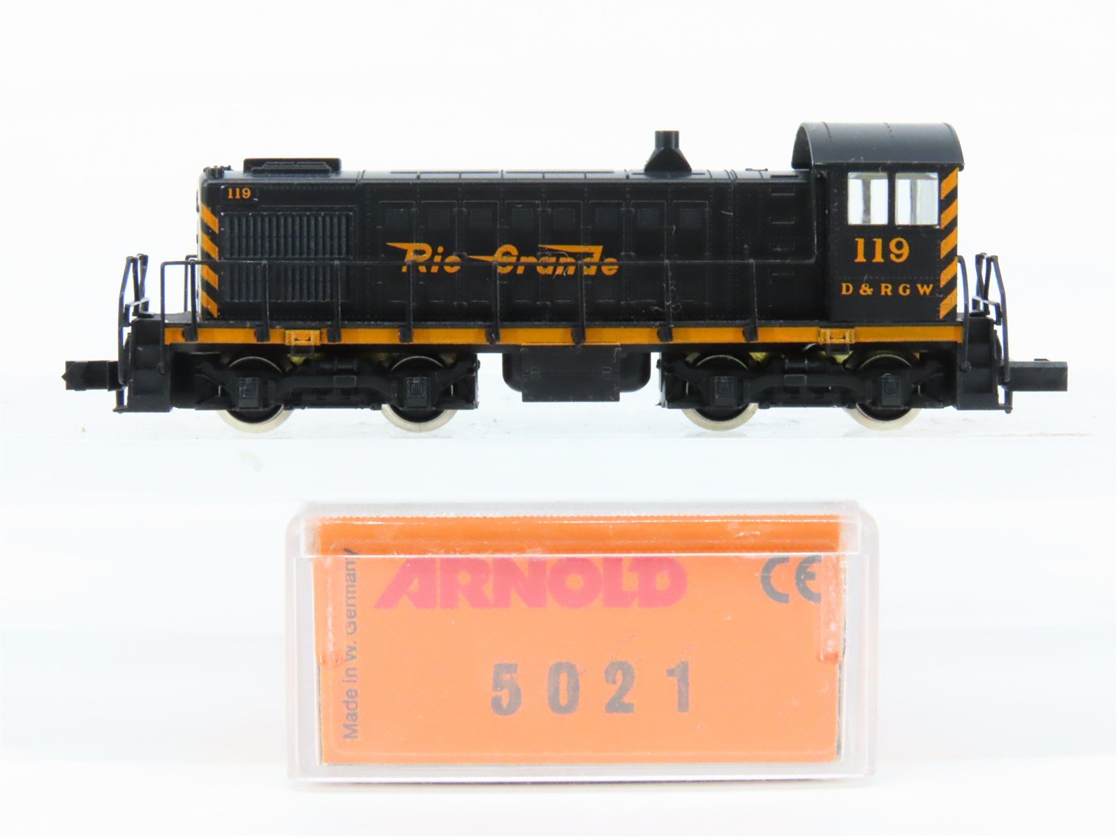 N Scale Arnold 5021 D&RGW Rio Grande ALCO S2 Diesel Switcher #119