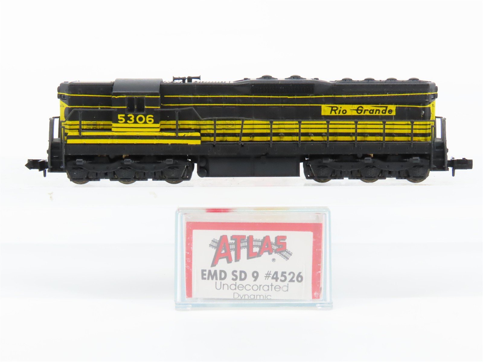 N Scale Atlas 4526 D&RGW Rio Grande EMD SD9 Diesel Locomotive #5306 - Custom