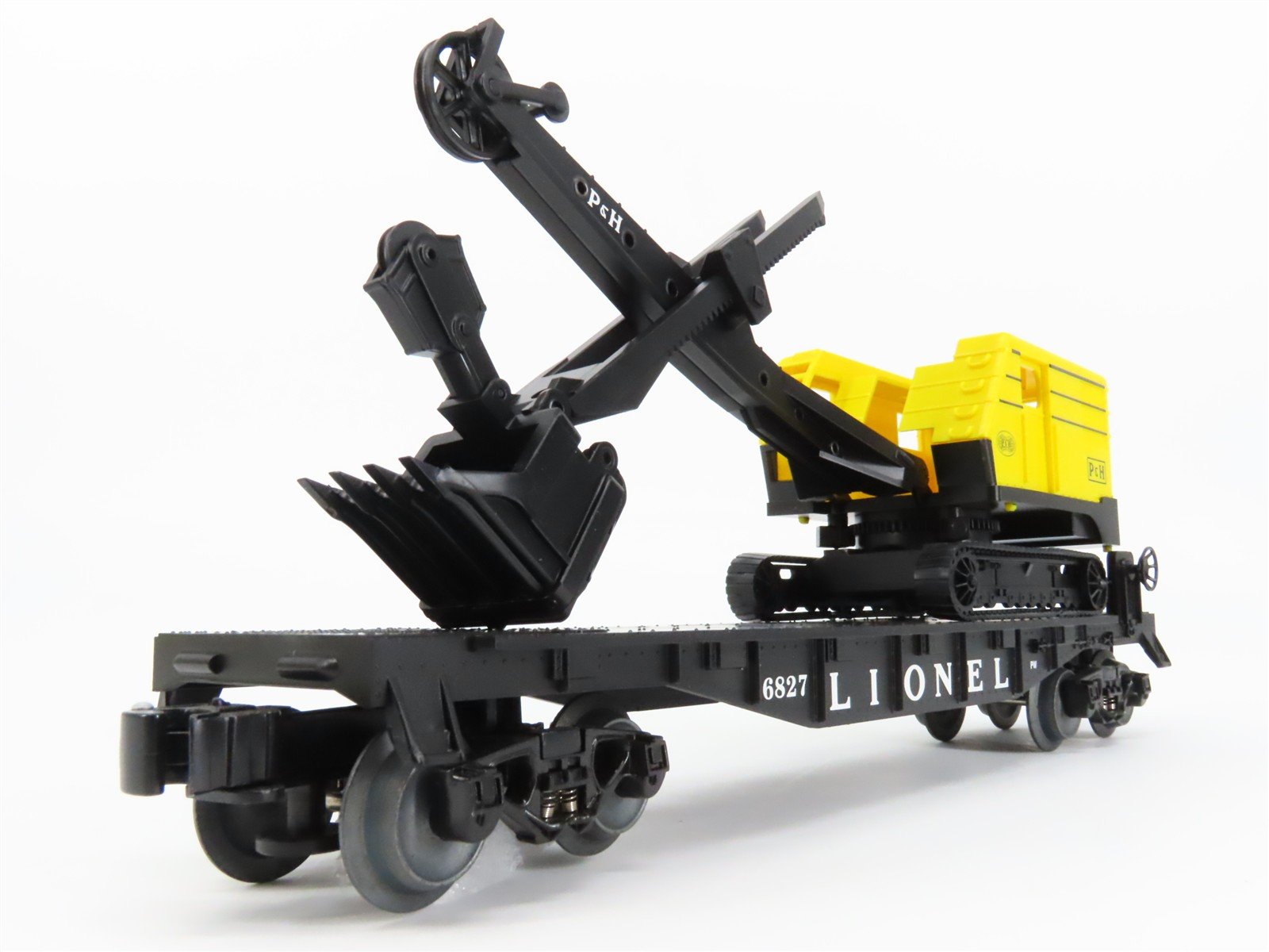 O Gauge 3-Rail Lionel Celebration 6-29485 Flat Car #6827 w/ P&H Power Shovel