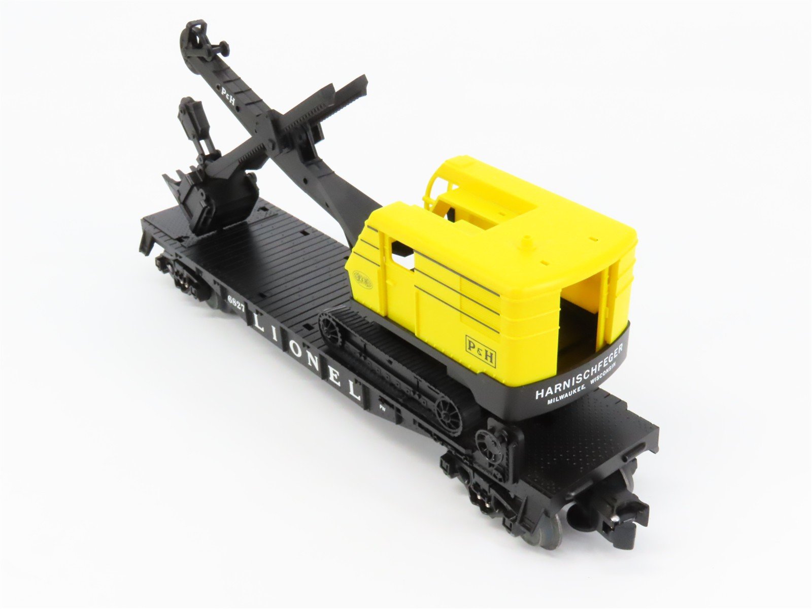 O Gauge 3-Rail Lionel Celebration 6-29485 Flat Car #6827 w/ P&H Power Shovel