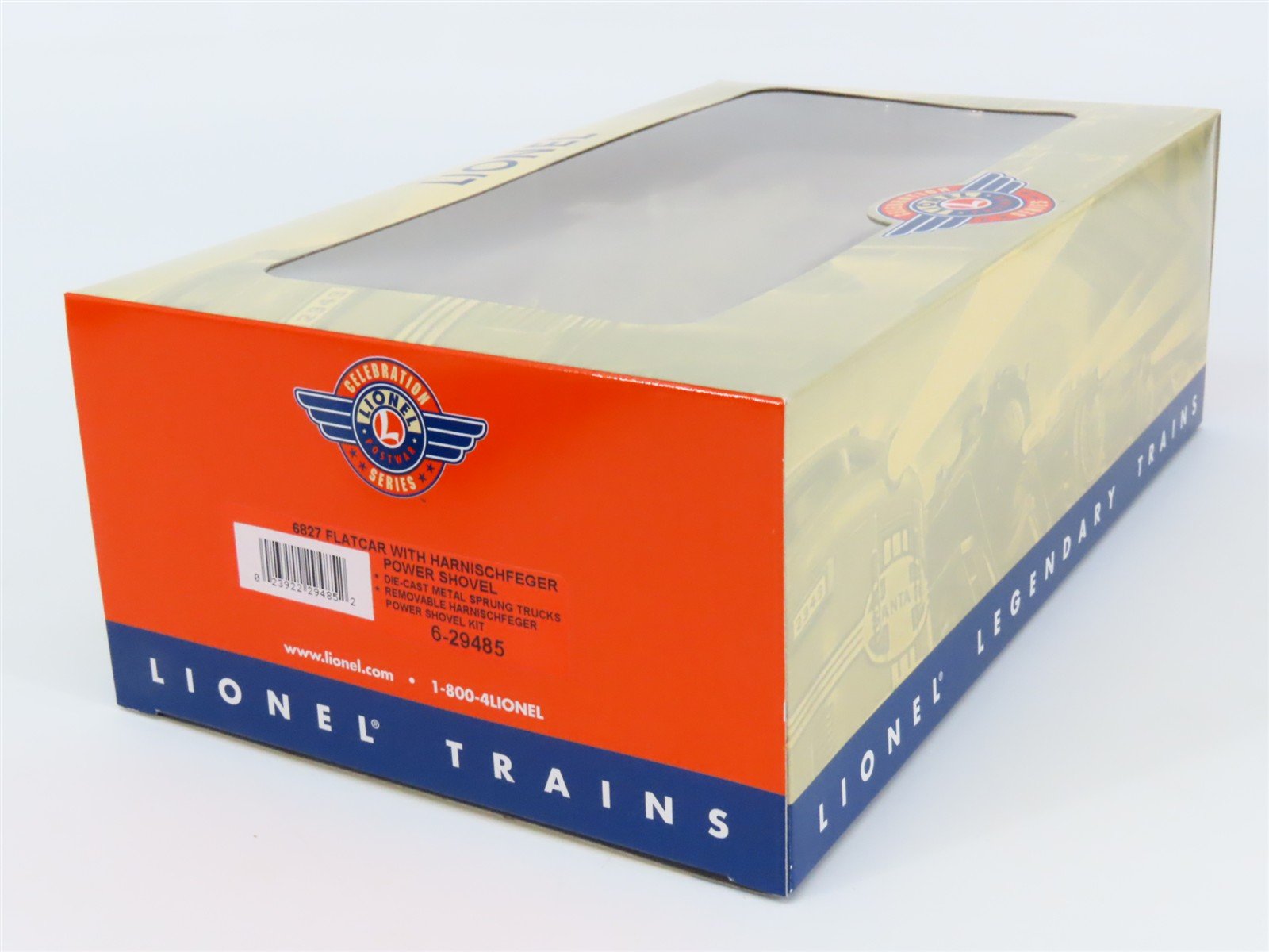 O Gauge 3-Rail Lionel Celebration 6-29485 Flat Car #6827 w/ P&H Power Shovel