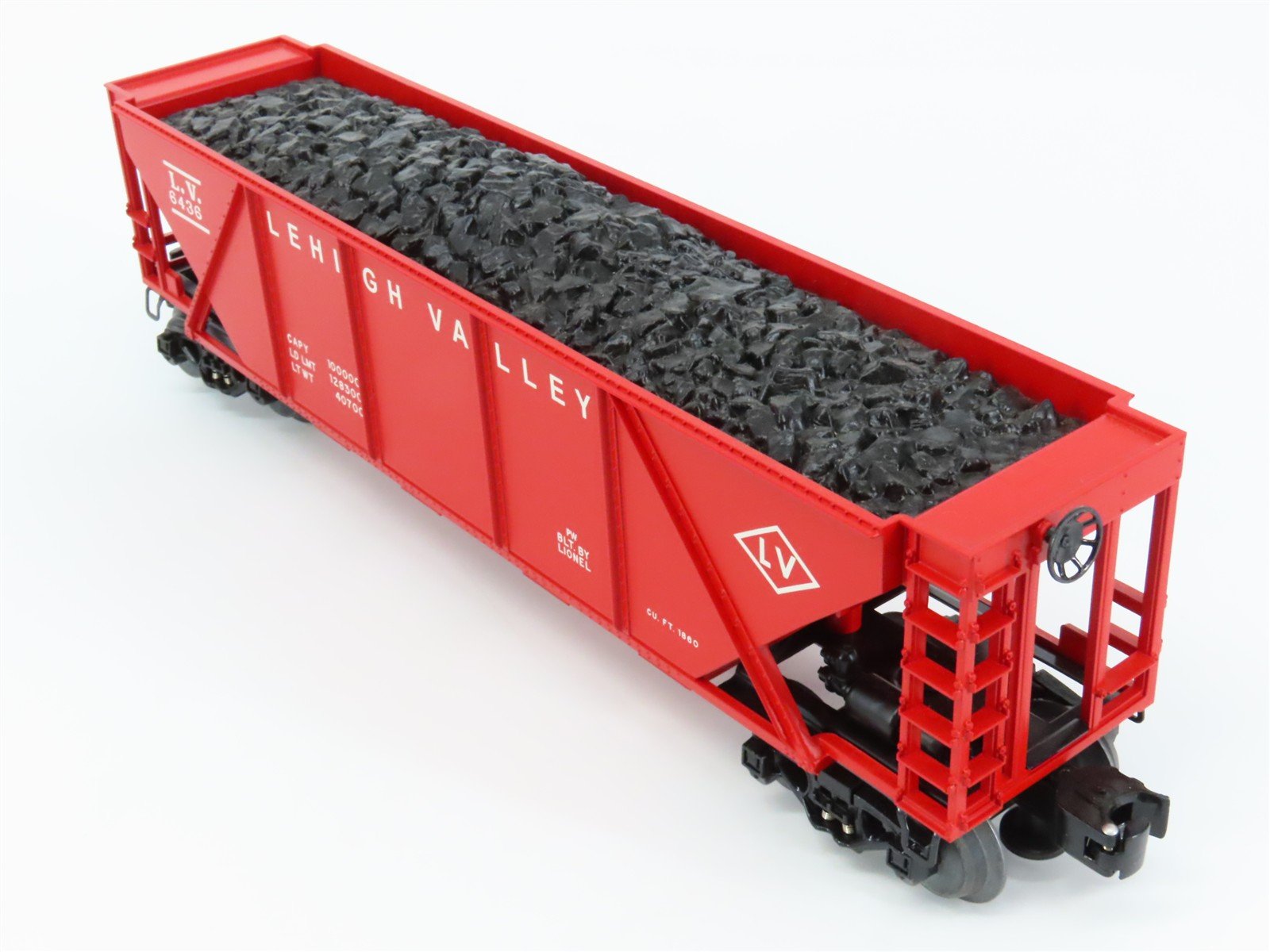 O 3-Rail Lionel Celebration 6-19351 LV Lehigh Valley 4-Bay Hopper #6436 w/ Load
