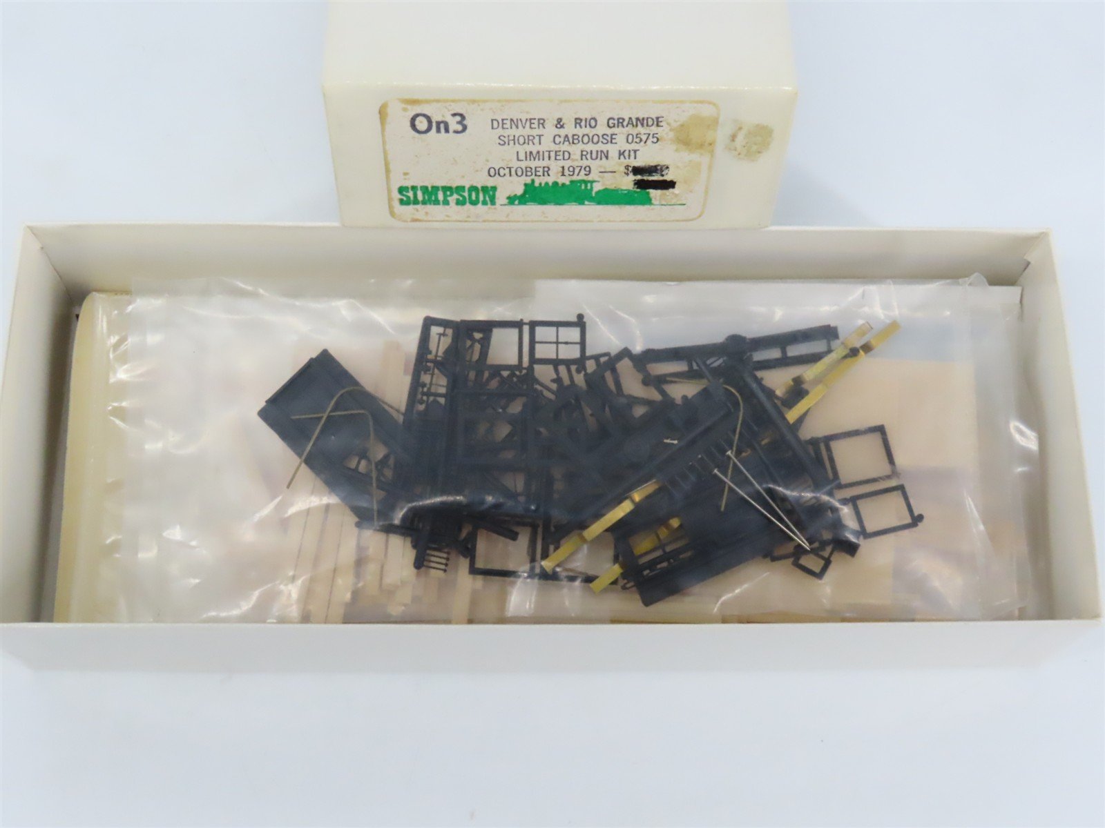 On3 Scale Simpson Limited Run Kit D&RGW Rio Grande Short Caboose 0575