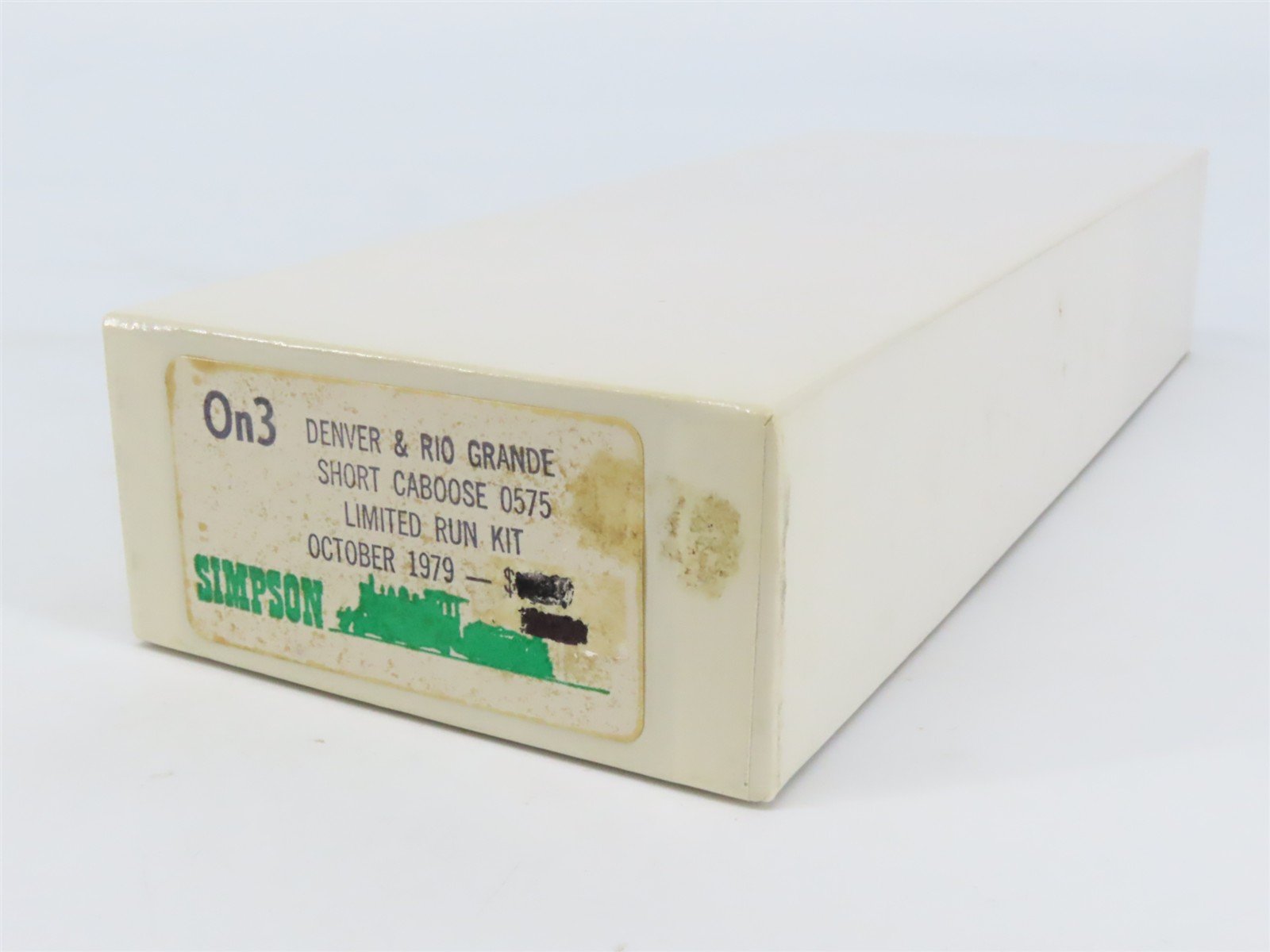 On3 Scale Simpson Limited Run Kit D&RGW Rio Grande Short Caboose 0575