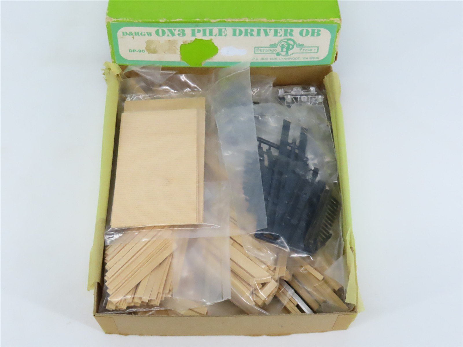 On3 Scale Durango Press Kit DP-90 D&RGW Rio Grande Pile Driver OB