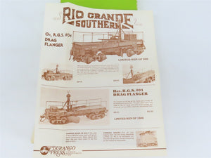 On3 Scale Durango Press Kit DP-52 RGS Rio Grande Southern #01 Drag Flanger