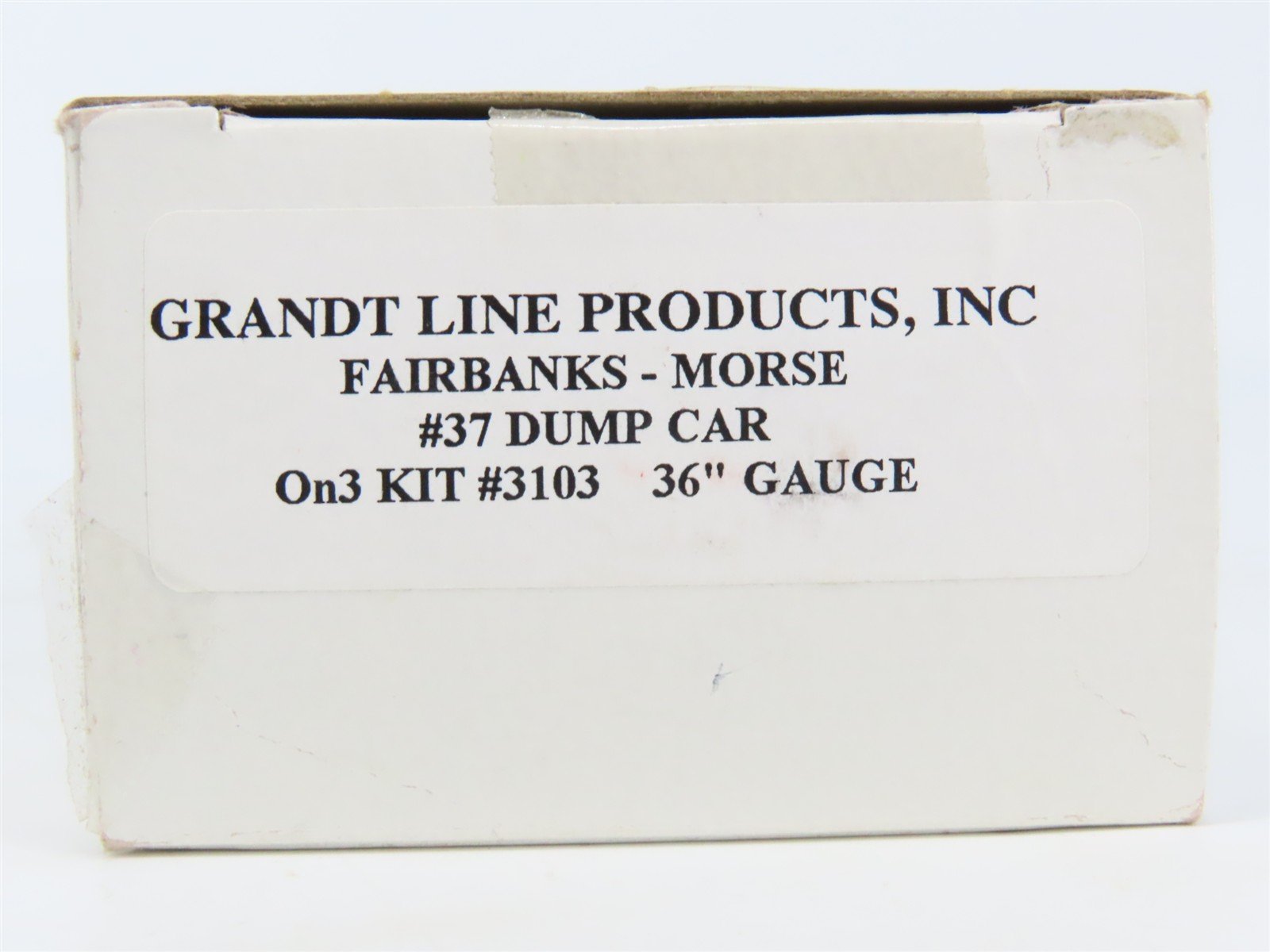 On3 Scale Grandt Line Kit 3103 Fairbanks-Morse #37 Dump Car