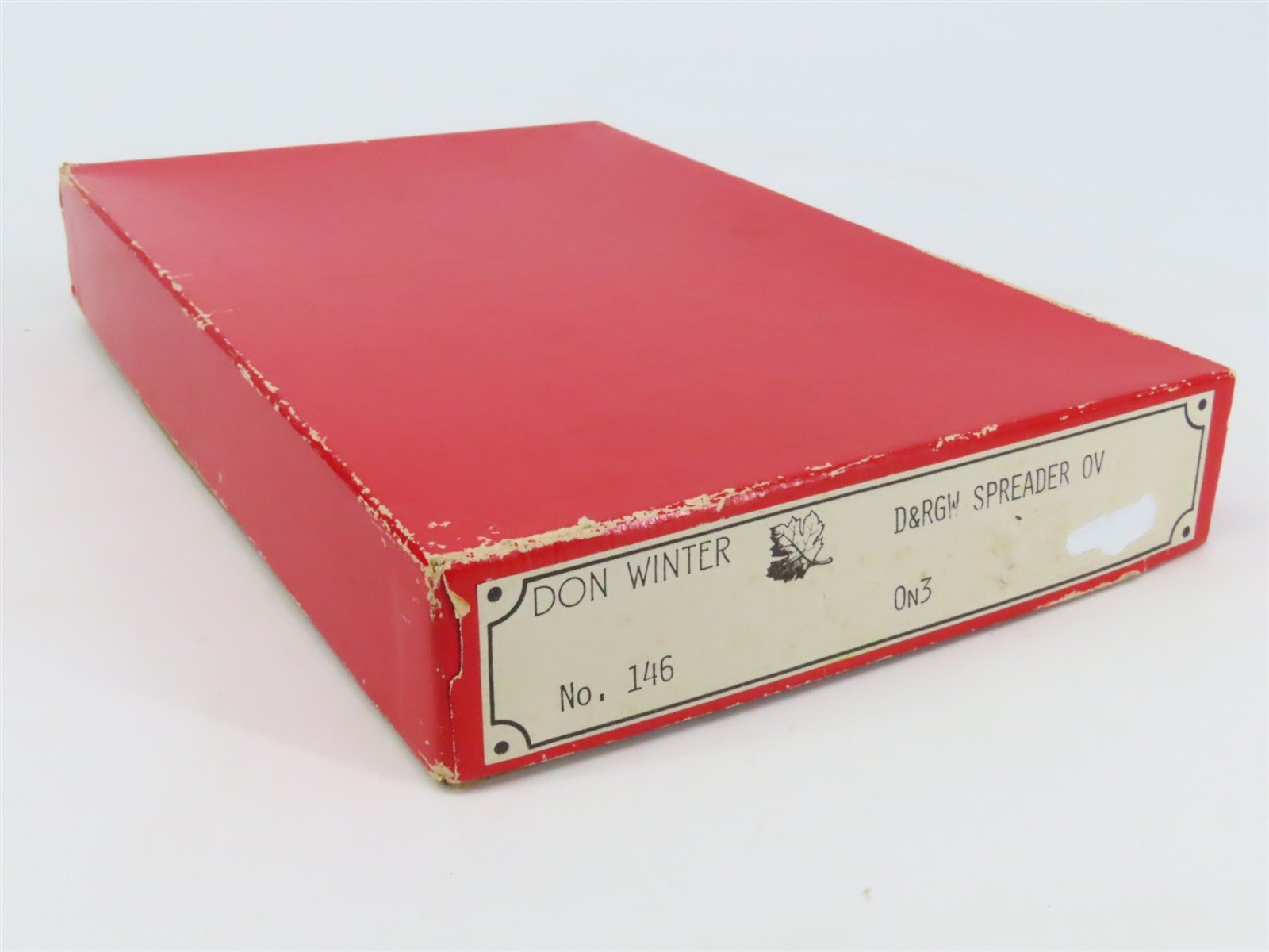 On3 Scale Don Winter Kit 146 D&RGW Rio Grande Ballast Spreader OV