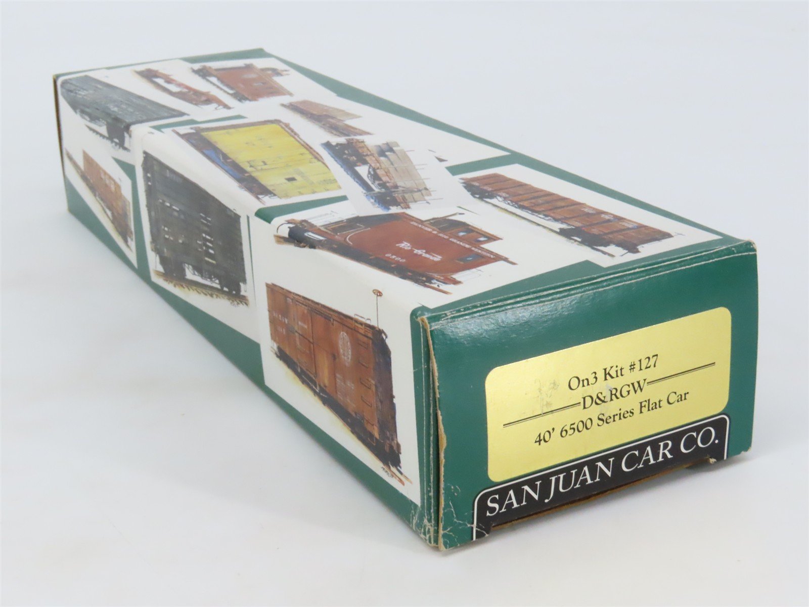 On3 Scale San Juan Car Co. Kit 127 D&RGW Rio Grande 40' 6500 Series Flat Car