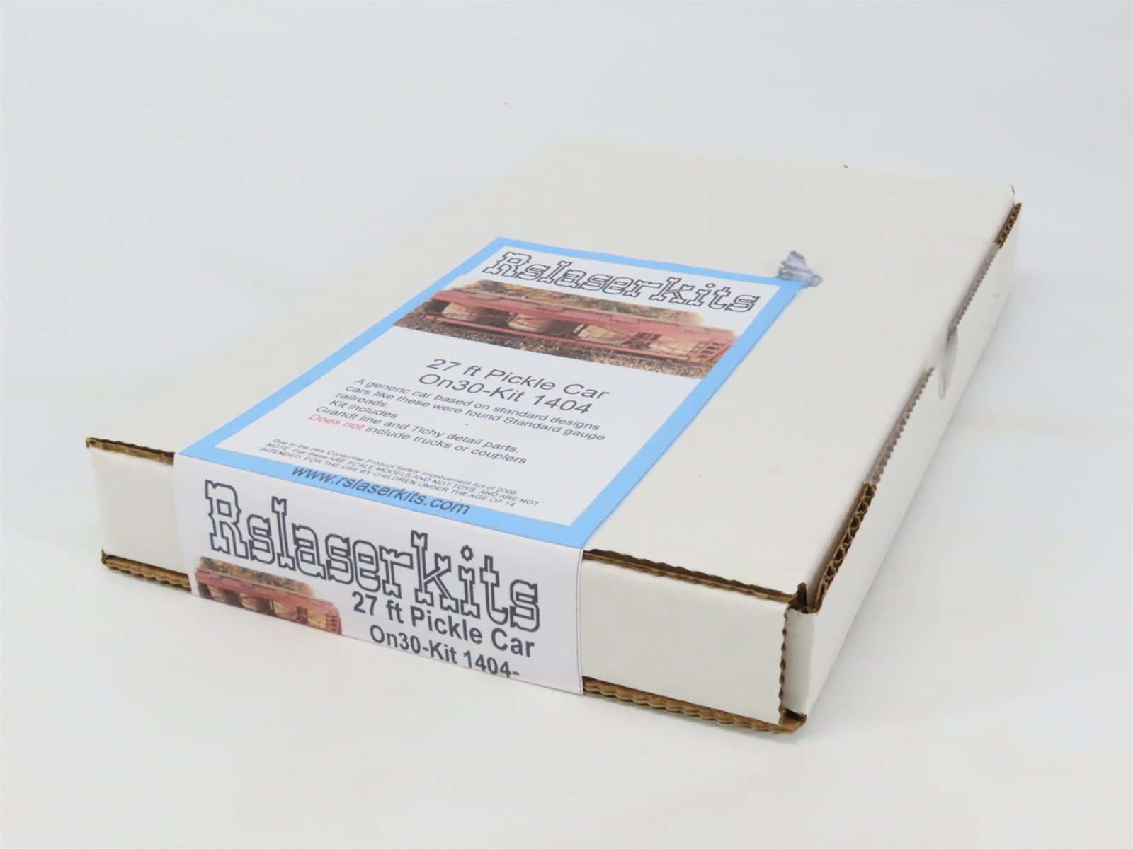 On30 Scale Rslaserkits Kit 1404 Undecorated 27' Pickle Car - SEALED