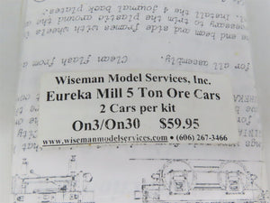 On30 Scale Wiseman Model Services Kit Eureka Mill 5 Ton Ore Cars (2)