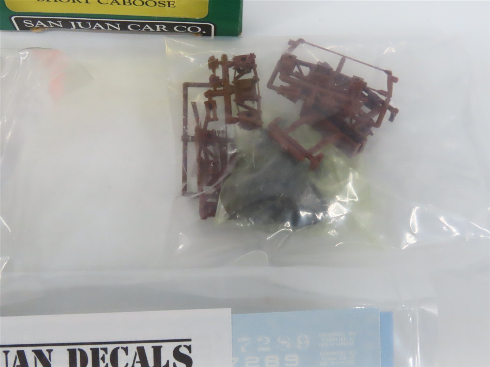 On30 Scale San Juan Car Co. Kit 107 D&RGW Rio Grande Short Caboose