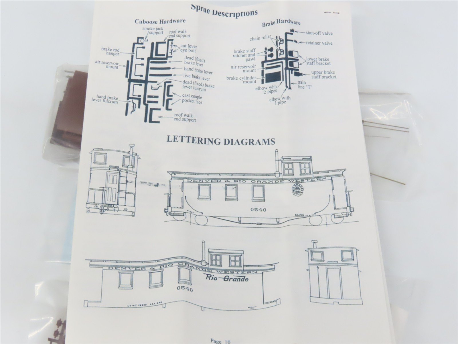 On30 Scale San Juan Car Co. Kit 101 D&RGW Rio Grande Long Caboose
