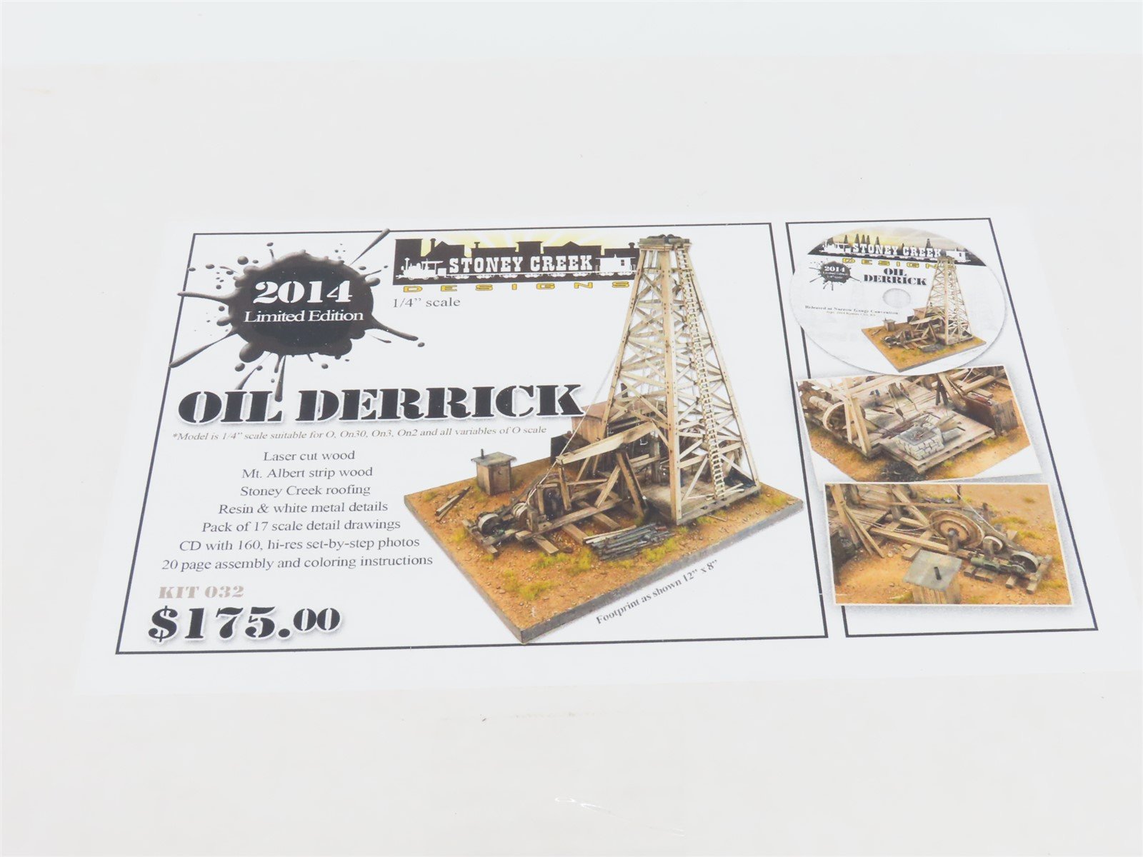 O Scale Stoney Creek 032 Oil Derrick Scenery Kit