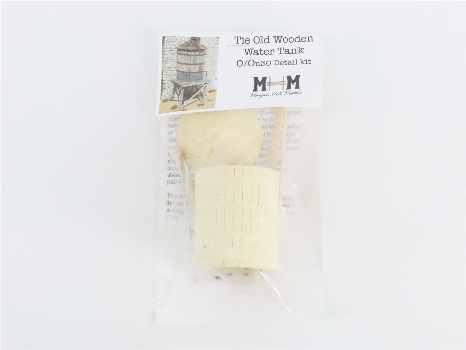 O Scale Morgan Hill Models Tie Old Wooden Water Tank Scenery Kit