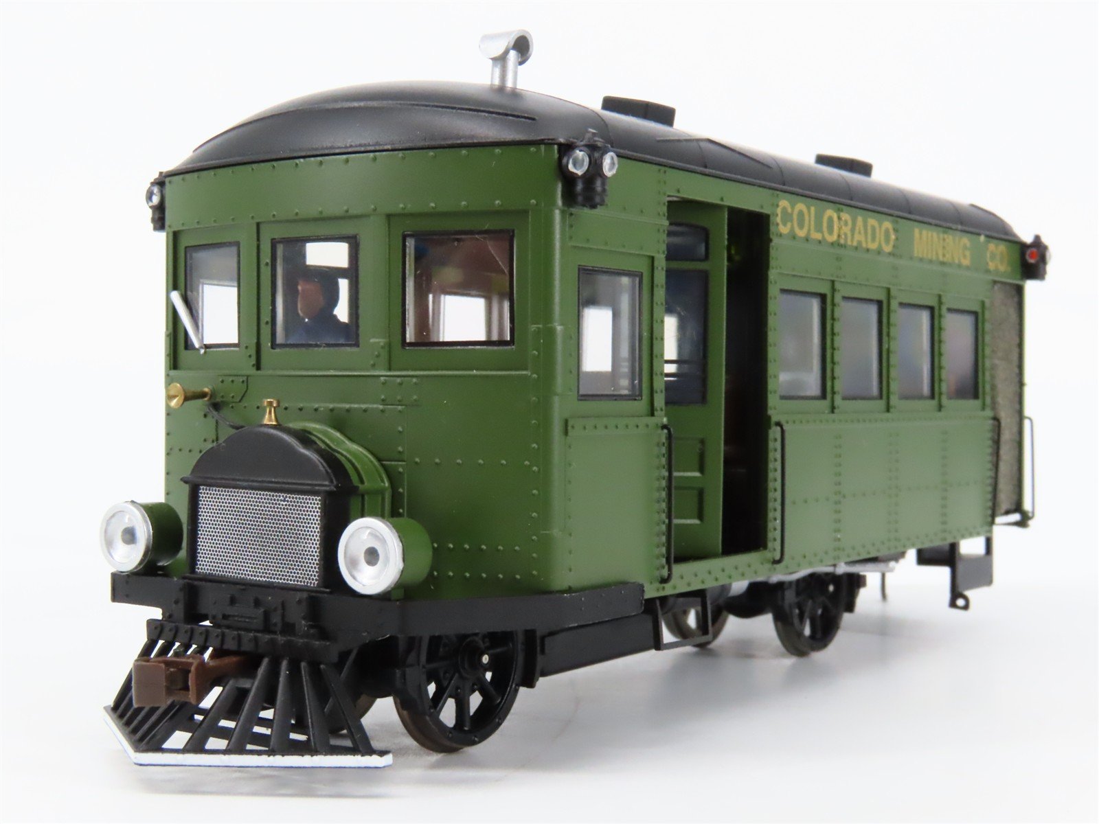 On30 Bachmann Spectrum 28462 Colorado Mining Diesel Rail Bus & Trailer w/ DCC