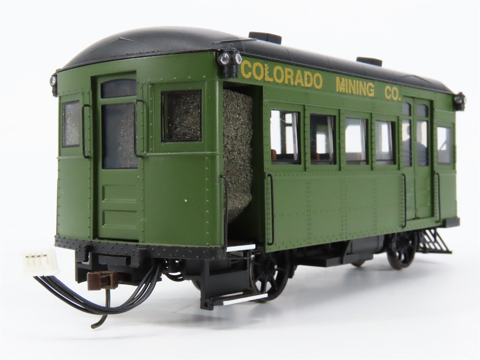 On30 Bachmann Spectrum 28462 Colorado Mining Diesel Rail Bus & Trailer w/ DCC