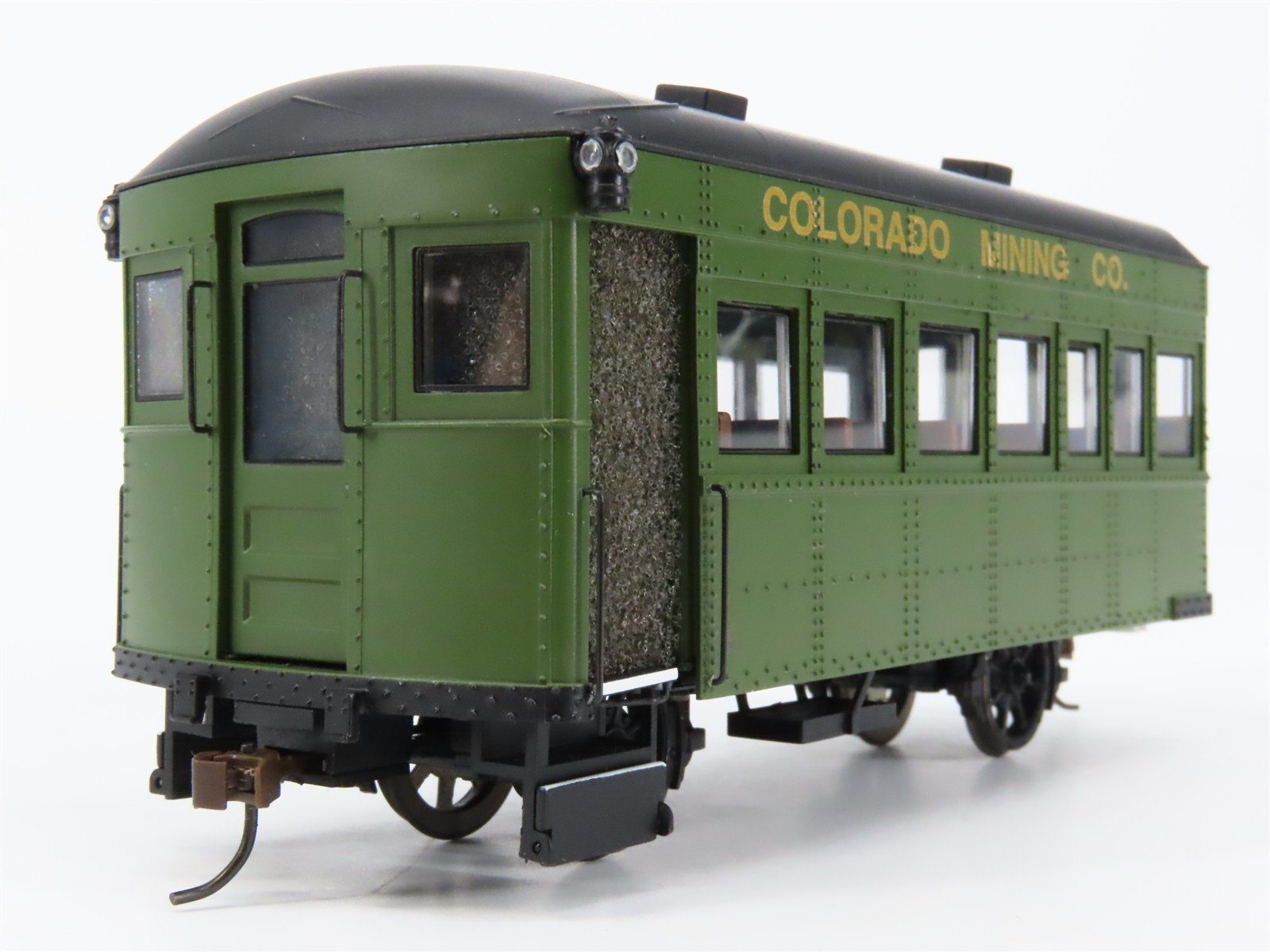 On30 Bachmann Spectrum 28462 Colorado Mining Diesel Rail Bus & Trailer w/ DCC