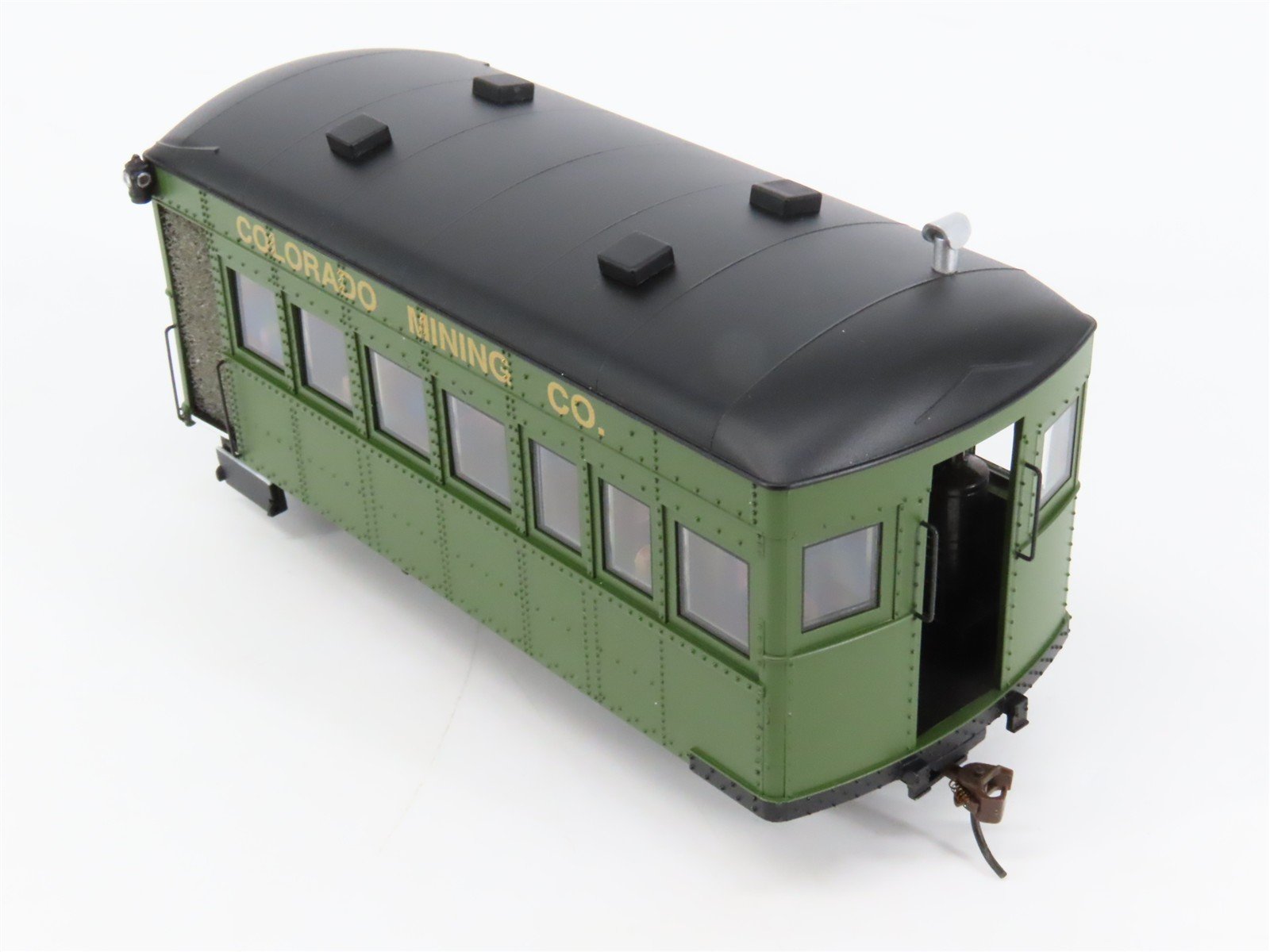 On30 Bachmann Spectrum 28462 Colorado Mining Diesel Rail Bus & Trailer w/ DCC