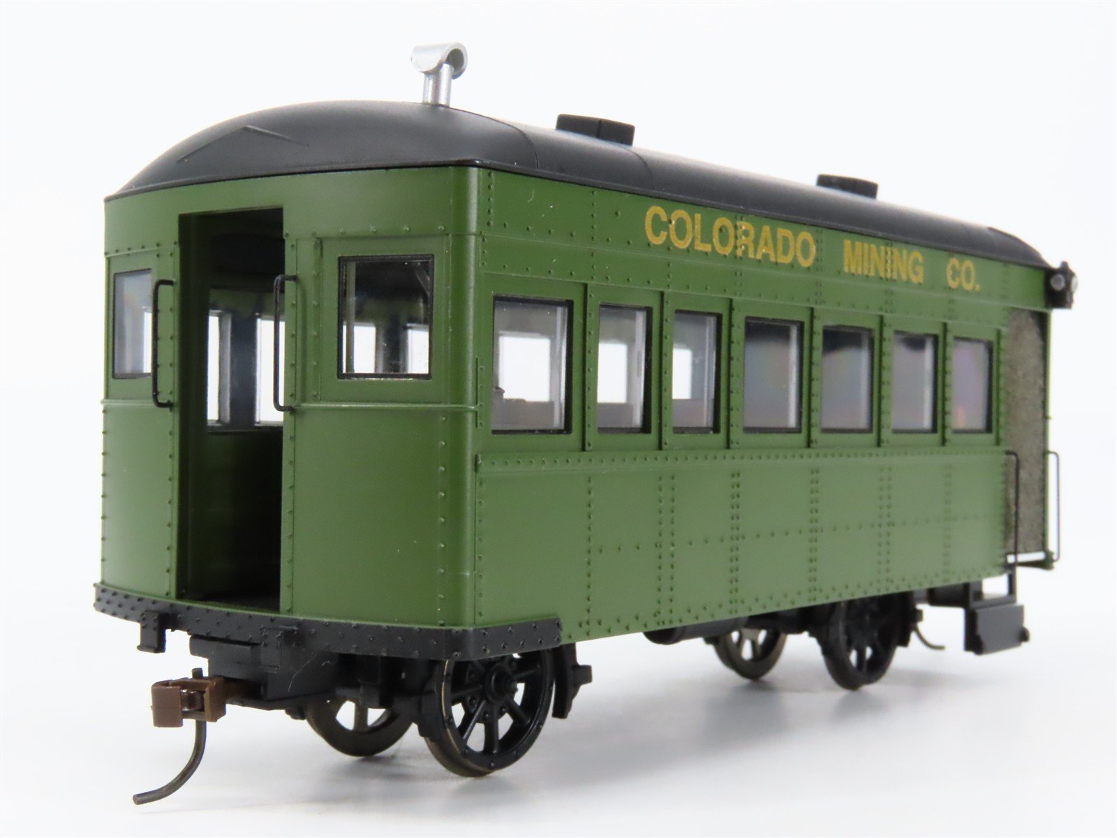 On30 Bachmann Spectrum 28462 Colorado Mining Diesel Rail Bus & Trailer w/ DCC