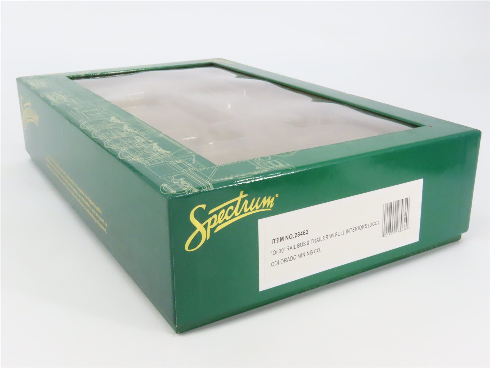 On30 Bachmann Spectrum 28462 Colorado Mining Diesel Rail Bus & Trailer w/ DCC