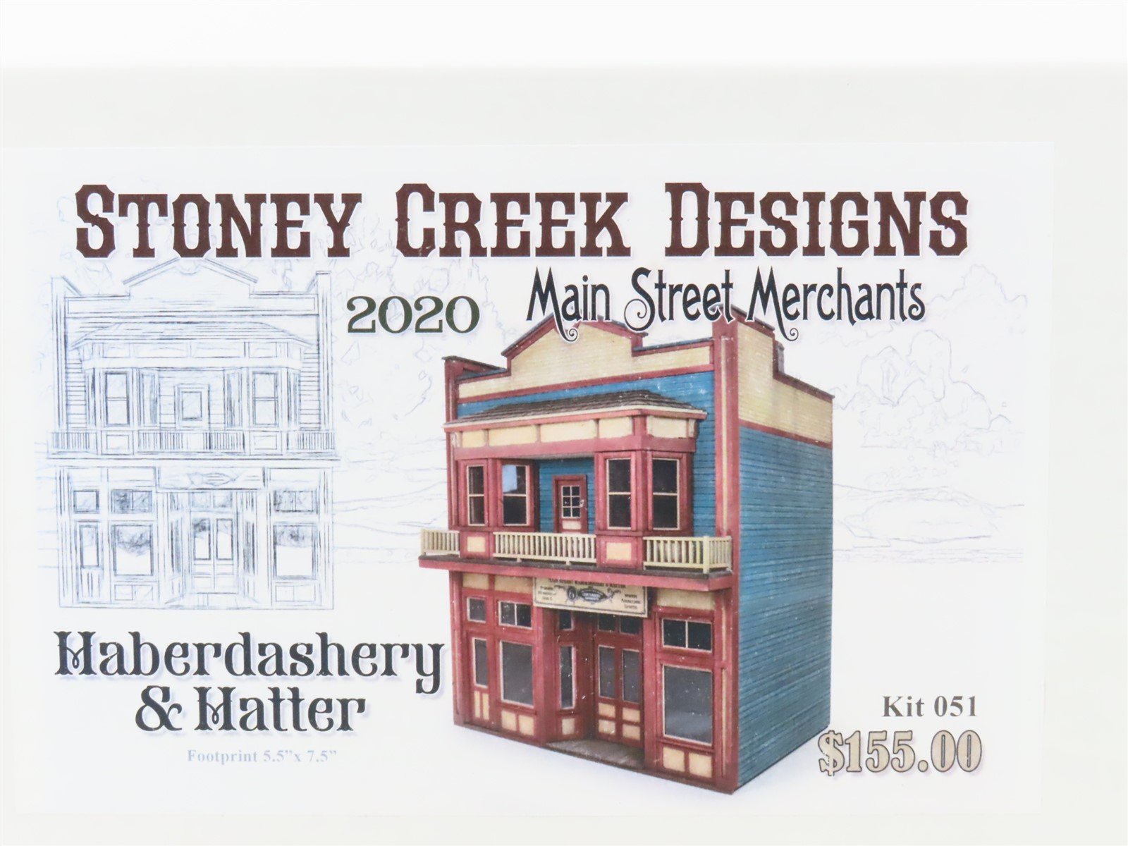O Scale Stoney Creek Designs Kit 051 Haberdashery & Hatter
