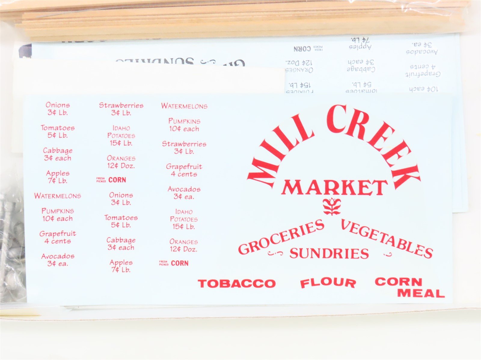 O Scale Turner Model Works/Mile Post Model Works Kit 1815 Mill Creek Market