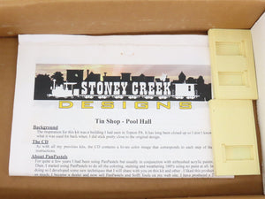 O 1/48 Scale Stoney Creek Designs Kit 045 Pool Hall & Tin Shop