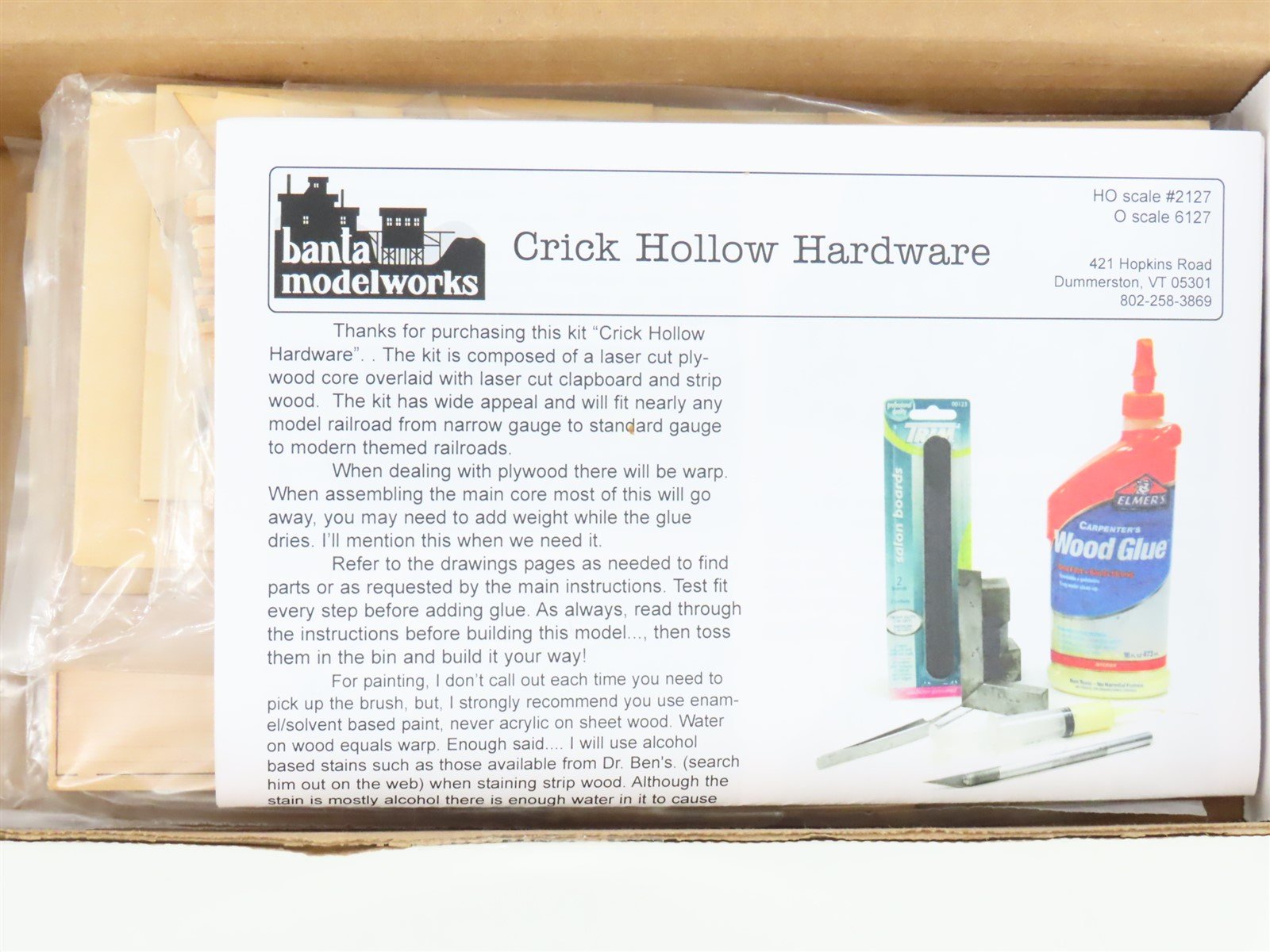 O 1/48 Scale Banta Modelworks Kit 6127 Crick Hollow Hardware & Mining Supply