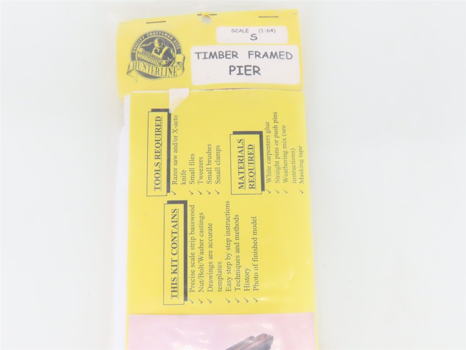 S 1/64 Scale Hunterline Kit Timber Framed Pier - SEALED