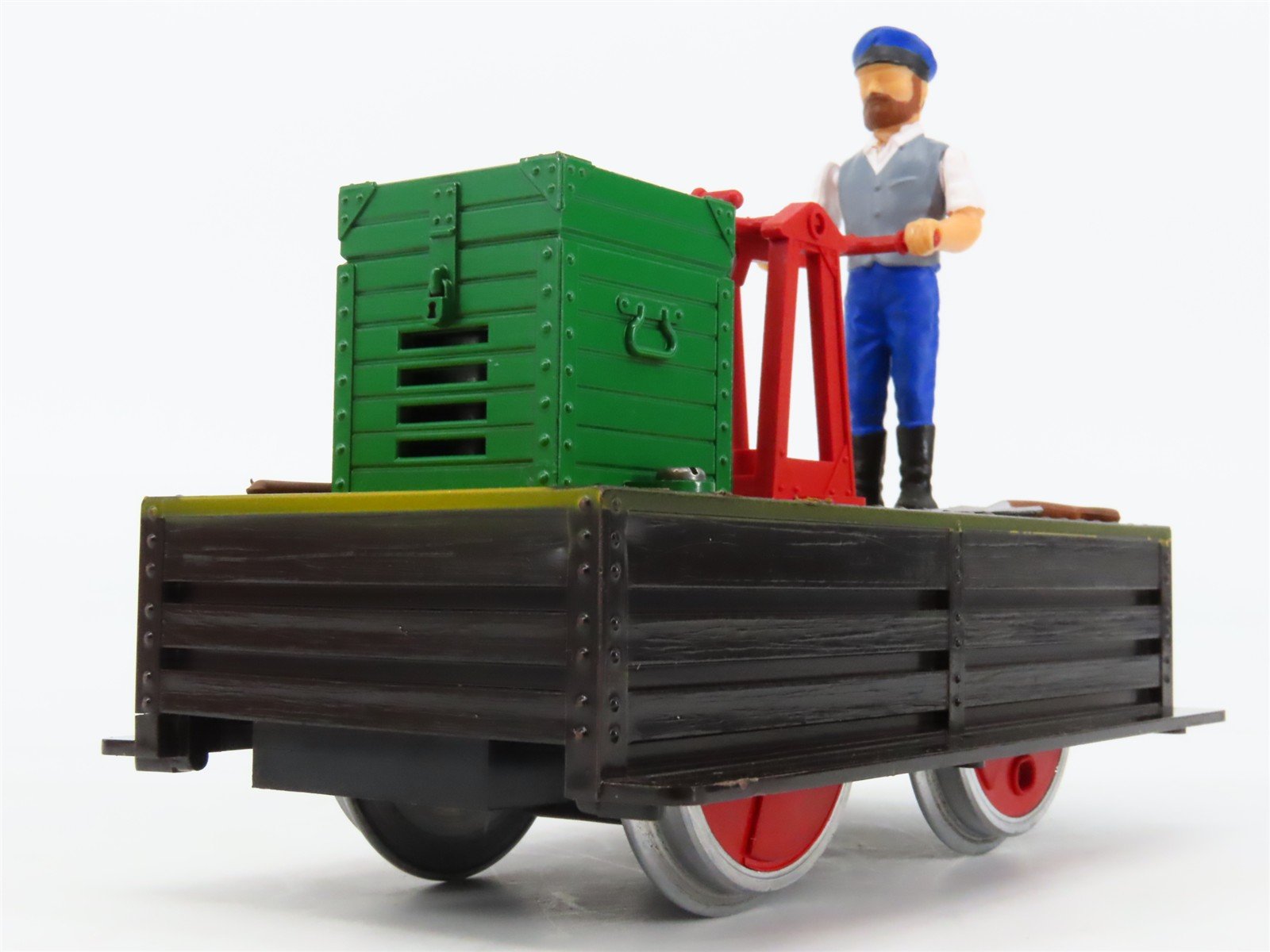 G Scale LGB 2001 Powered Hand Car w/ Figure