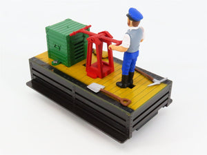 G Scale LGB 2001 Powered Hand Car w/ Figure