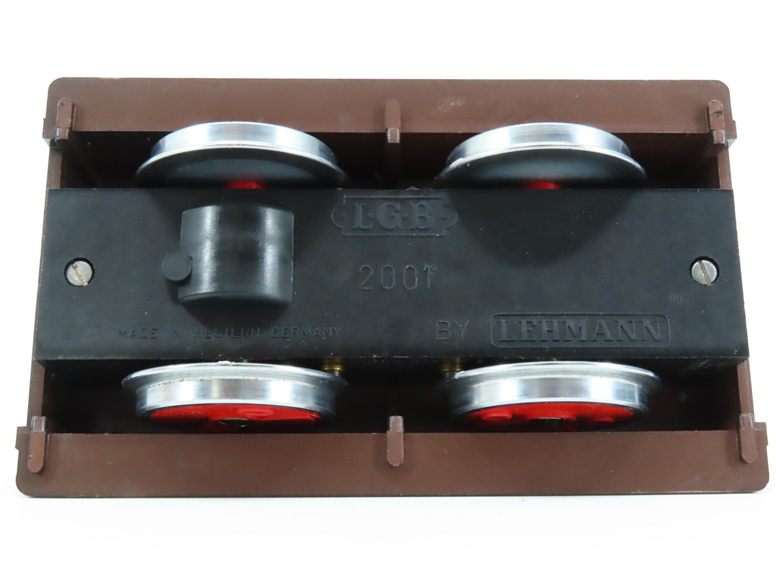 G Scale LGB 2001 Powered Hand Car w/ Figure