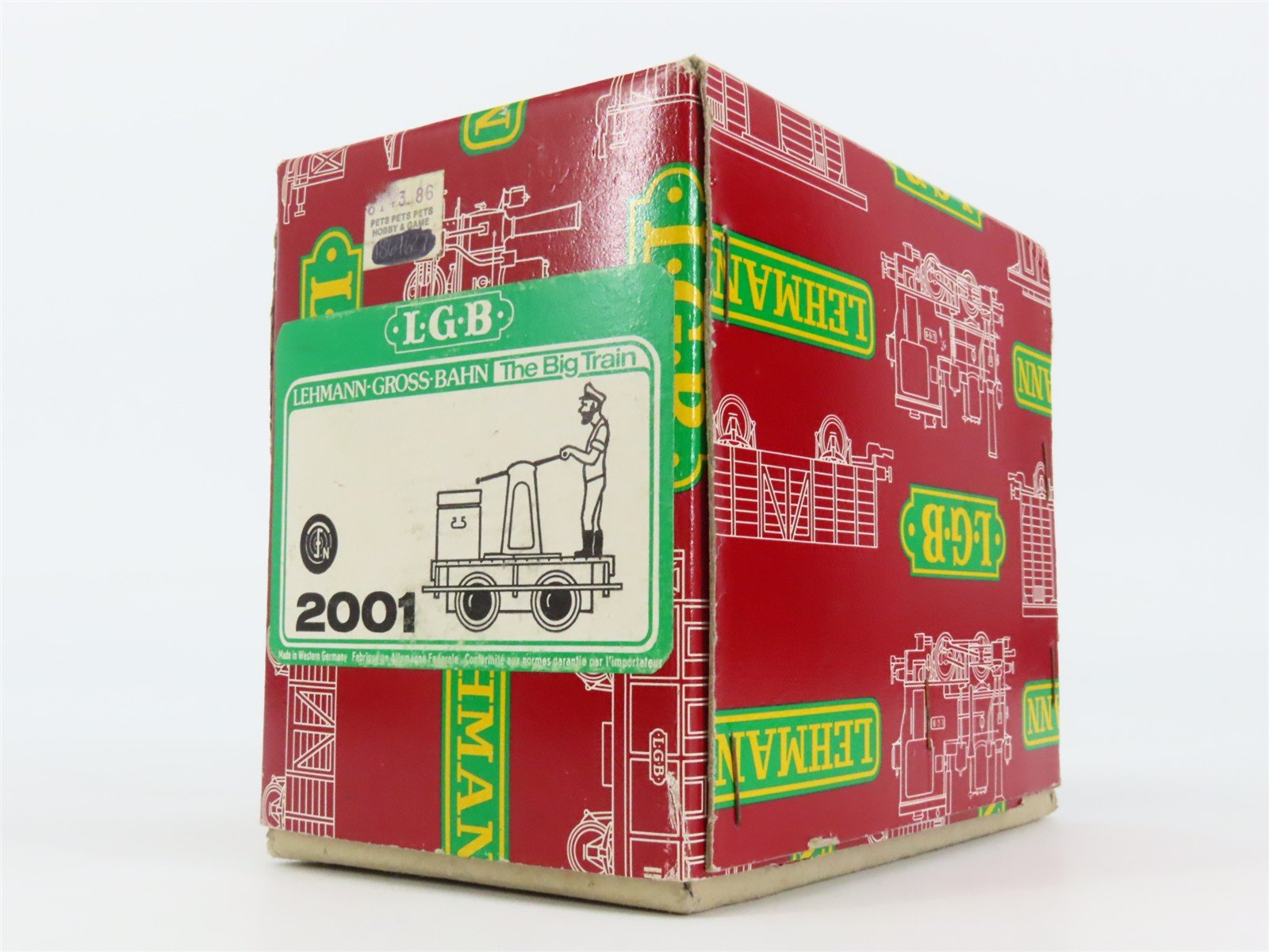 G Scale LGB 2001 Powered Hand Car w/ Figure